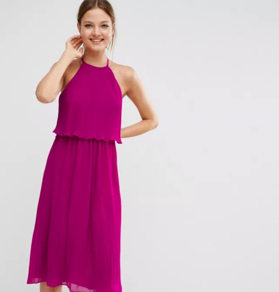 Stunning Pink Midi Dress